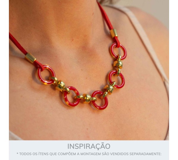 Bridão Ouro com Vermelho 146mm