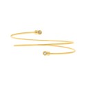 Bracelete de Braço Dourado com Strass 84mm