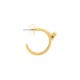 Brinco de Argola Prego Ouro 26mm