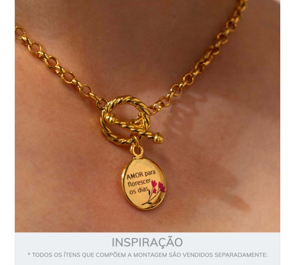 Pingente Amor Ouro 20mm