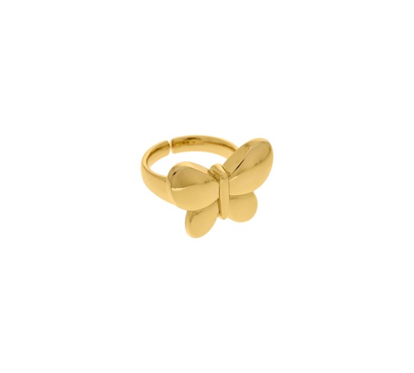 Anel Dourado Borboleta N°21