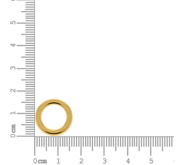 Argola Injetada Ouro 16mm