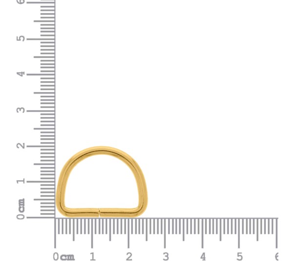 Meia Argola Ouro 20mm