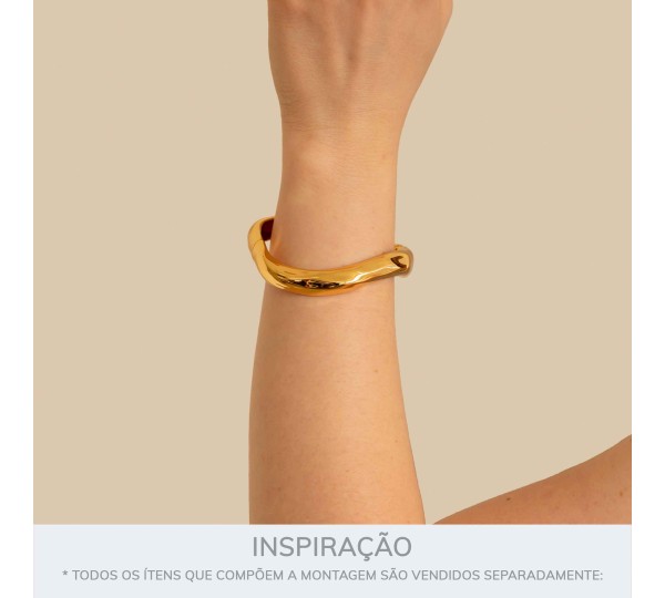 Bracelete Dourado Movimento 72mm