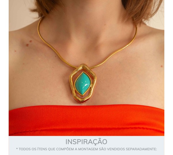 Colar Movimento Dourado 150mm