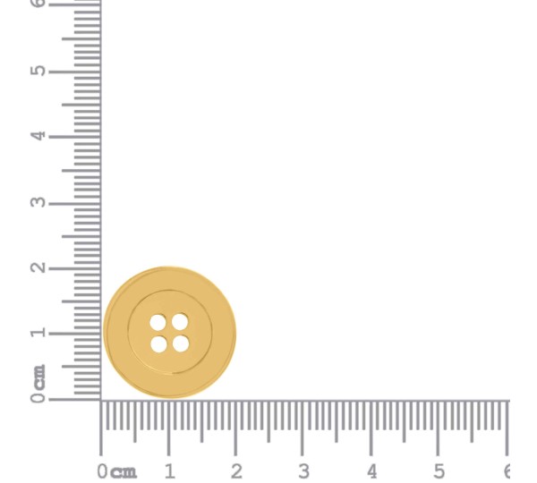 Botão de metal Dourado 20mm