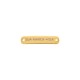 Placa Personalizada Ouro 30mm