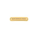 Placa Personalizada Ouro 30mm