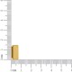 Passador Retangular Ouro 15mm