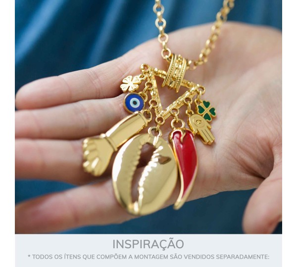 Conjunto Pingentes da Sorte Ouro