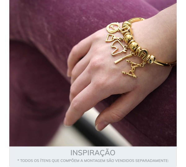 Conjunto Pingentes Gaúcho Ouro 23mm