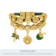 Conjunto Pingentes Praia Ouro