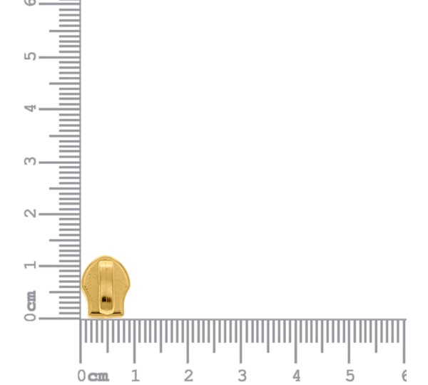 Cursor para zíper Nylon Ouro 4,5mm