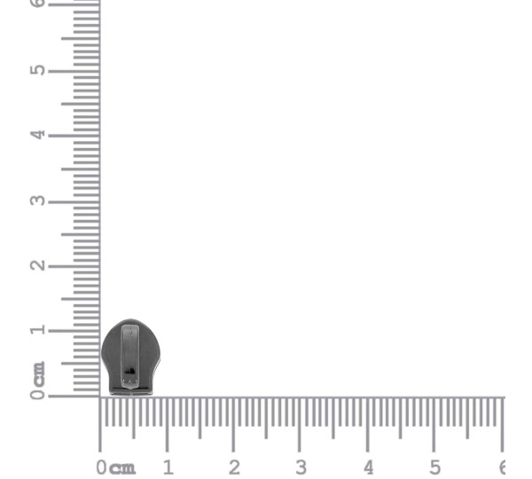 Cursor para zíper Nylon Grafite 4,5mm