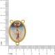Entremeio Terço Nossa Senhora Medianeira Ouro 30mm
