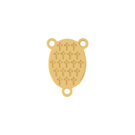 Entremeio Terço Santa Luzia Ouro 26mm