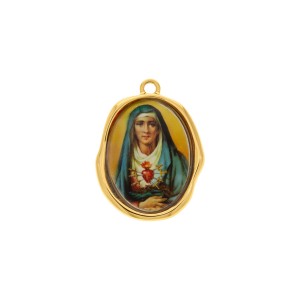 Pingente Nossa Senhora das Dores Ouro 35mm