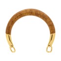 Alça para Bolsa Caramelo com Ponteira Ouro 140mm