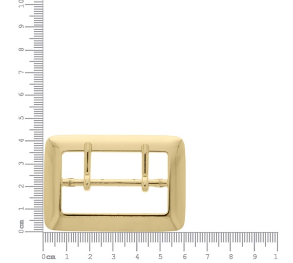 Fivela com pino Duplo Ouro 44mm