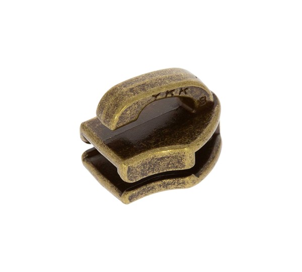 Cursor Zíper Nylon Ouro Velho 5mm