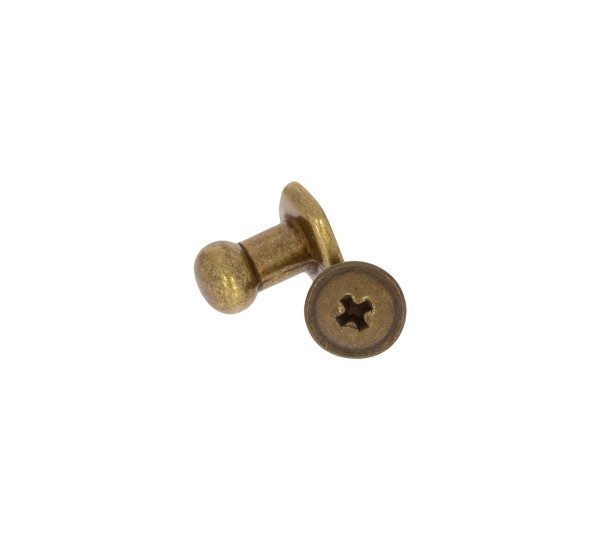 Carrapeta com Parafuso Ouro Velho 10mm