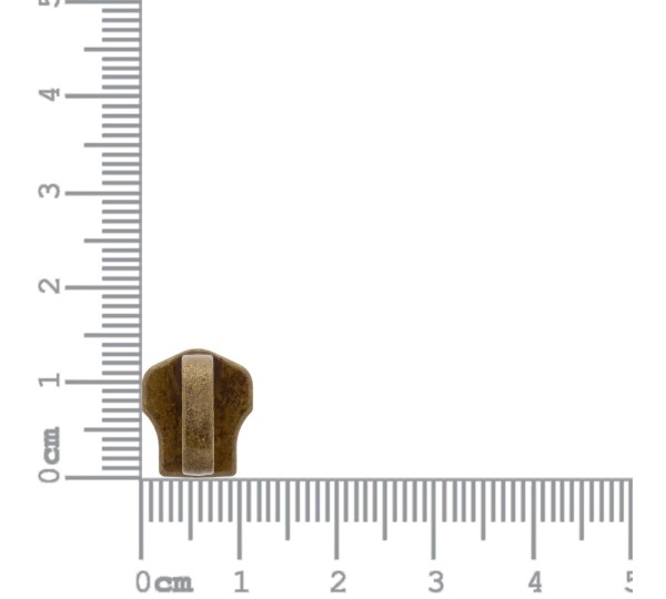 Cursor Zíper Metal Ouro Velho 5mm