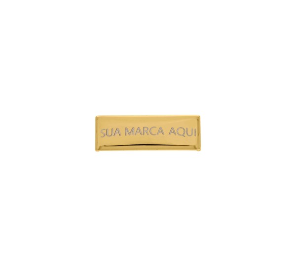 Placa Personalizada Ouro com gravação a laser 30mm