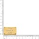 Placa Personaliza Ouro 40mm