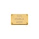 Placa Personaliza Ouro 40mm