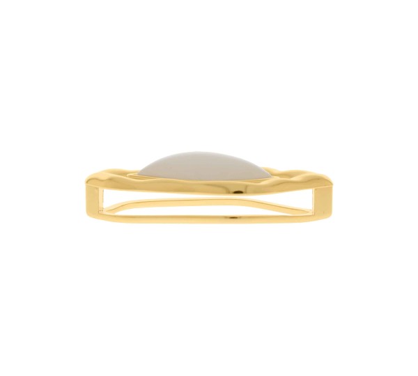 Entresseio Orgânico Dourado com Perolizado 60mm