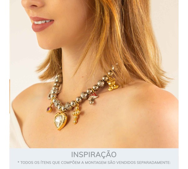 Pingente Urso Ouro 18mm