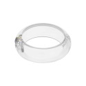 Maxi Bracelete Acrílico Transparente 78mm