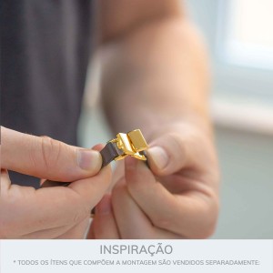 Fecho de Engate com Imã Ouro 10mm