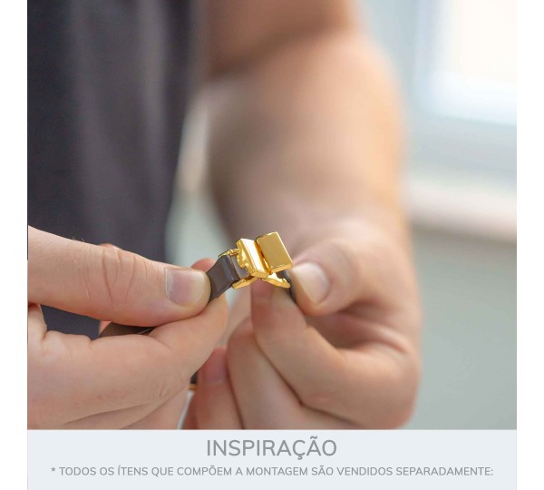 Fecho de Engate com Imã Ouro 10mm