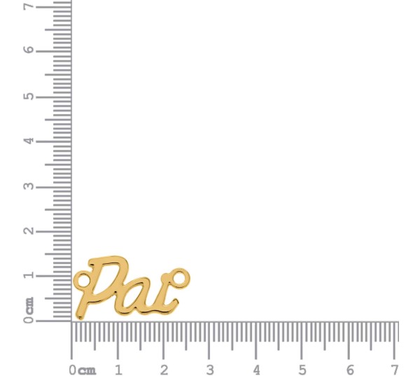 Pingente Pai Ouro 26mm