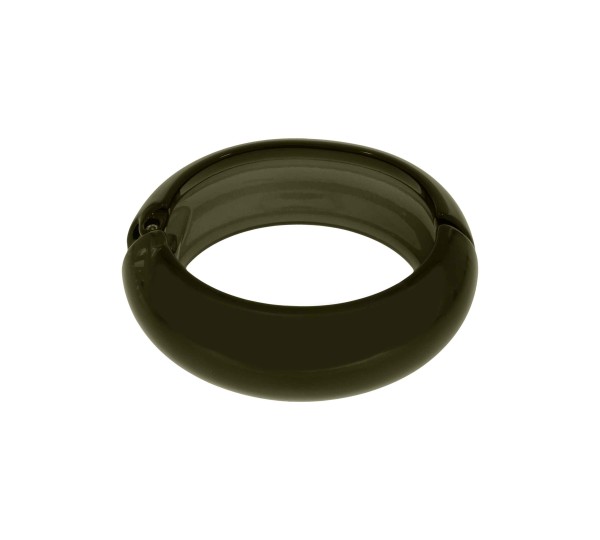 Maxi Bracelete Acrílico Verde Militar 78mm