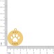 Pingente Pet Love Ouro 25mm
