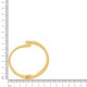 Bracelete Dourado com gota de Cristal 69mm