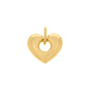 Pingente Coração Dourado 28MM