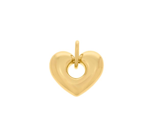 Pingente Coração Dourado 28MM