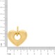 Pingente Coração Dourado 28MM