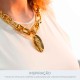 Pingente Nossa Senhora de Lourdes Ouro 44mm