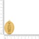 Pingente Nossa Senhora de Lourdes Ouro 44mm