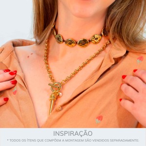 Botão Para Costura Orgânico Ouro 21mm
