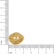 Botão Para Costura Orgânico Ouro 21mm