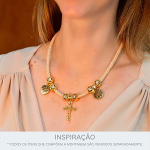 Pingente Crucifixo Ouro 35mm
