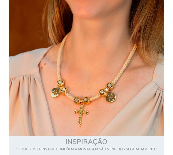 Pingente Crucifixo Ouro 35mm