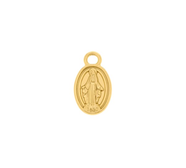 Pingente Nossa Senhora das Graças Ouro 17mm