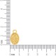 Pingente Nossa Senhora das Graças Ouro 17mm