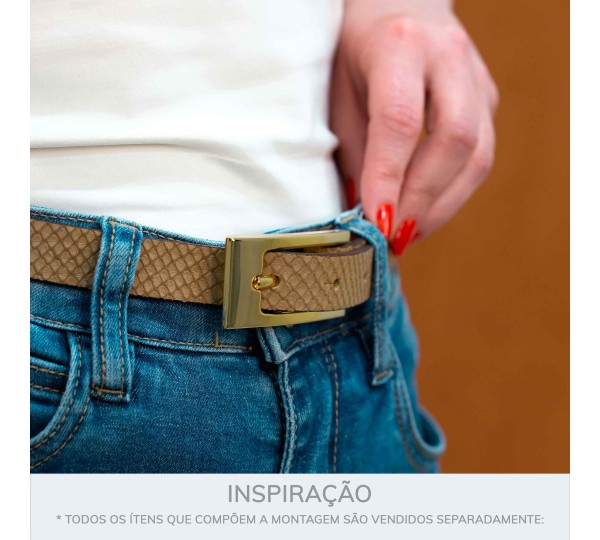 Fivela para Cinto New Dourado 20mm